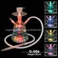 Hochwertige Shisha China Shisha Glas Wasserpfeife Shisha mit LED